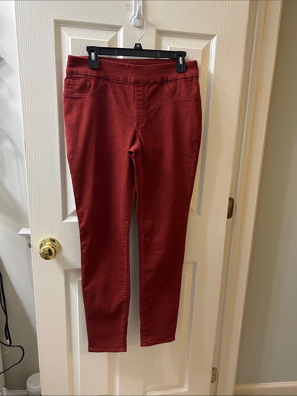 Chico's Pull-On Pants in Brick Red